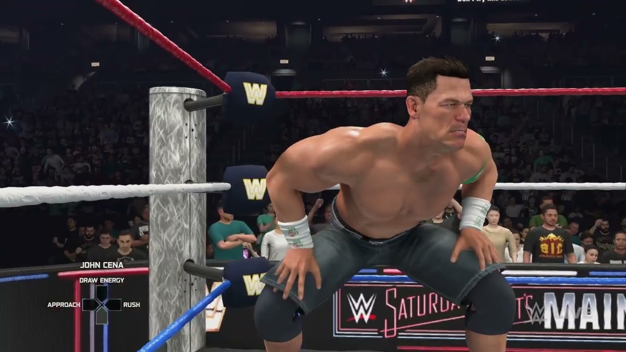 WWE 2K26 — геймплей на Nintendo Switch 2 — Джон Сина против Скалы — матч в машине скорой помощи