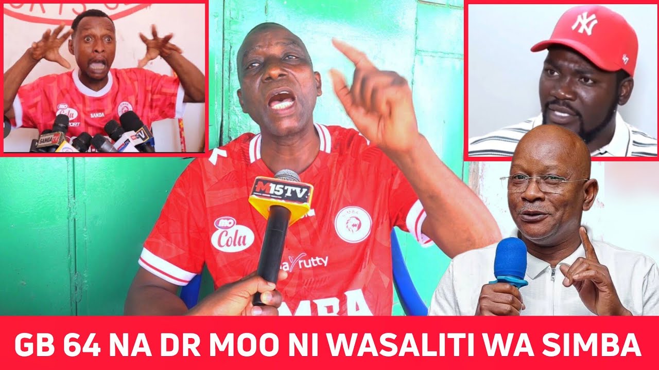 MZEE MWAIPAYA OG: ALIPUKA GB 64 NA DR. MOO WASALITI WA SIMBA/ MWENYEKITI YUPO NYUMA YAO