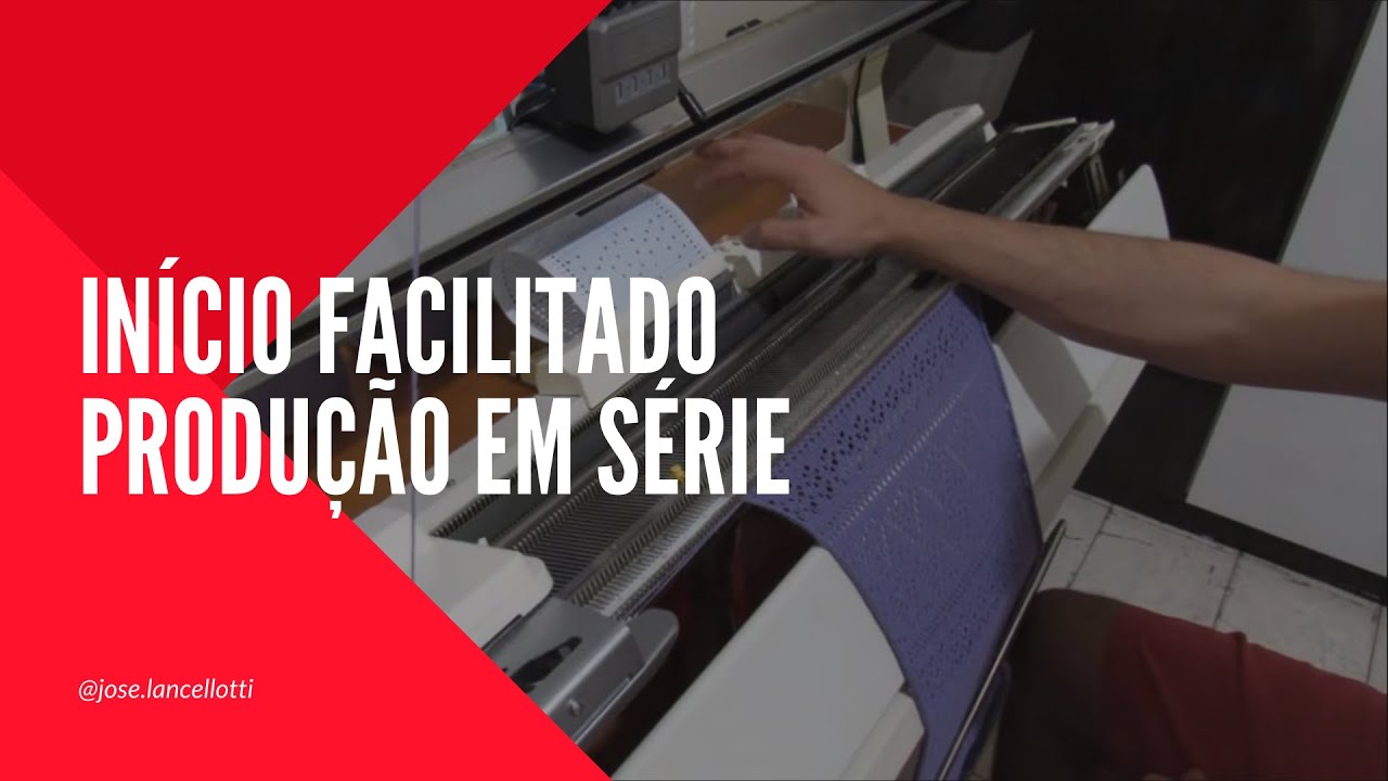 Tricô a Máquina - inicio facilitado - trabalho em série - arremate fora da máquina.