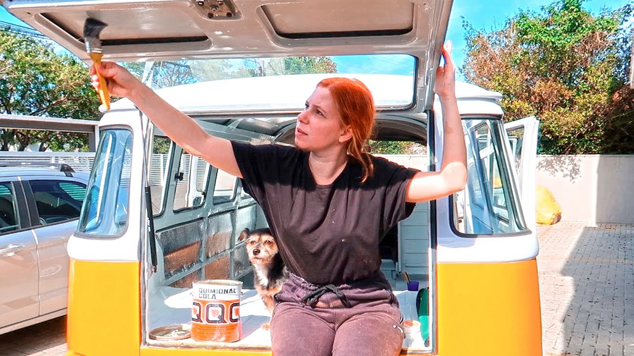 Comecei construir minha casa na Kombi
