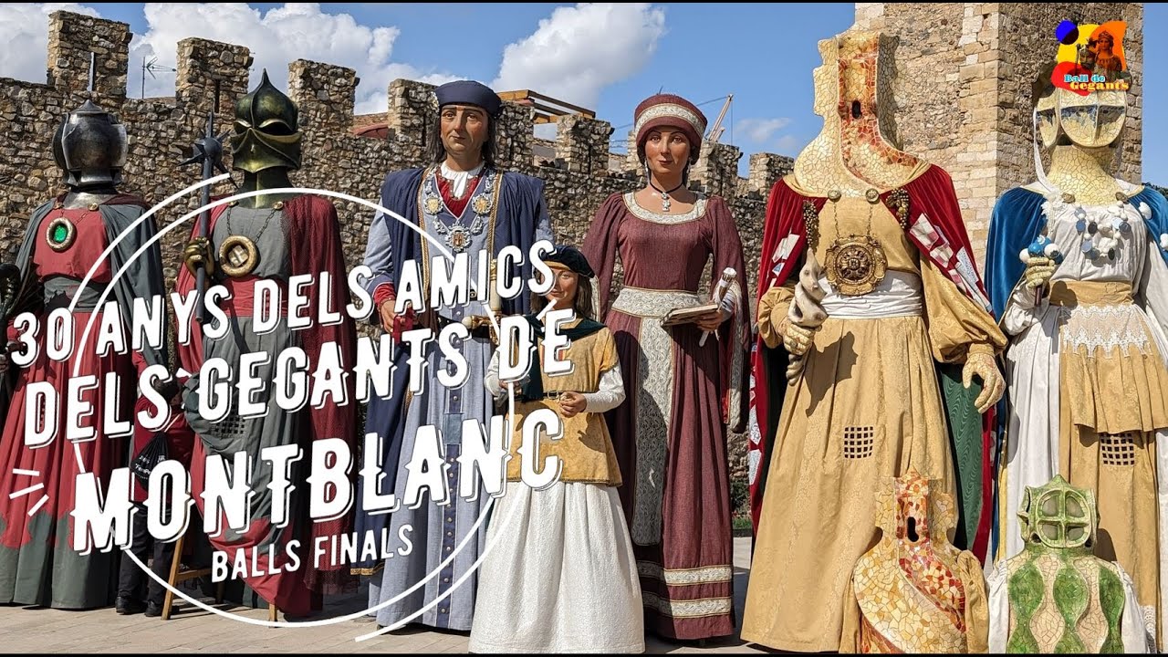 Gegants Montblanc - Balls de Lluiment als 30 Anys dels Amics de Montblanc