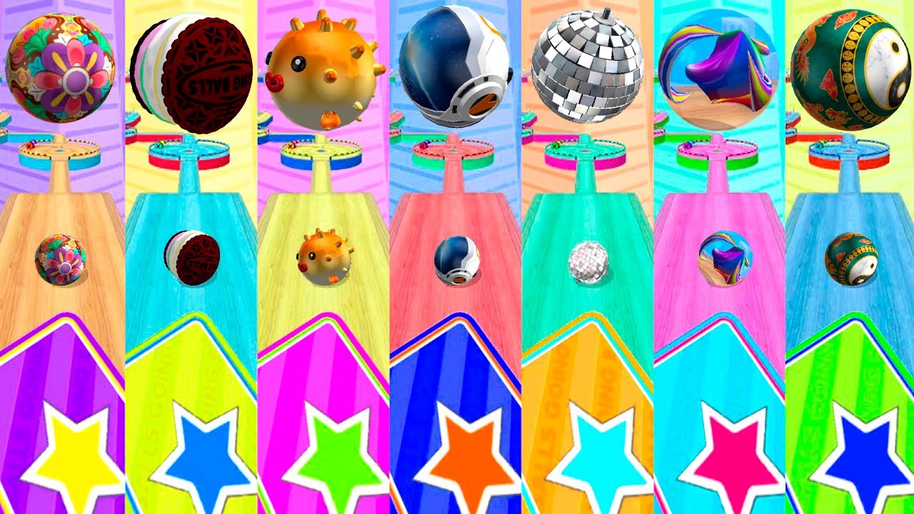 Going Balls - 7 New Balls in 7 Different Levels! Color Race-355