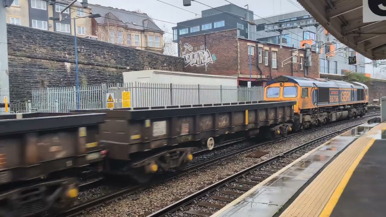 GBRF Class 66 no: 66756 @ Newport (6C92) 15/01/2026.