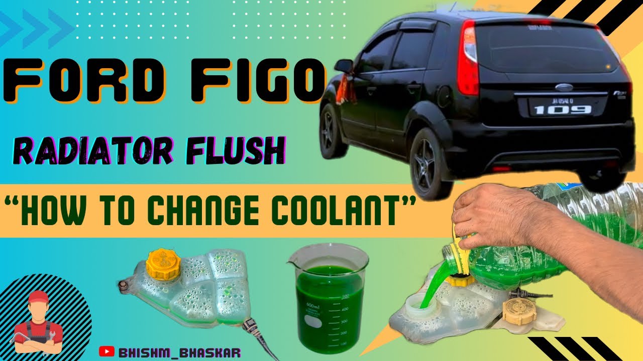 Ford Figo Radiator Flush & Coolant Change Tutorial #fordfigo