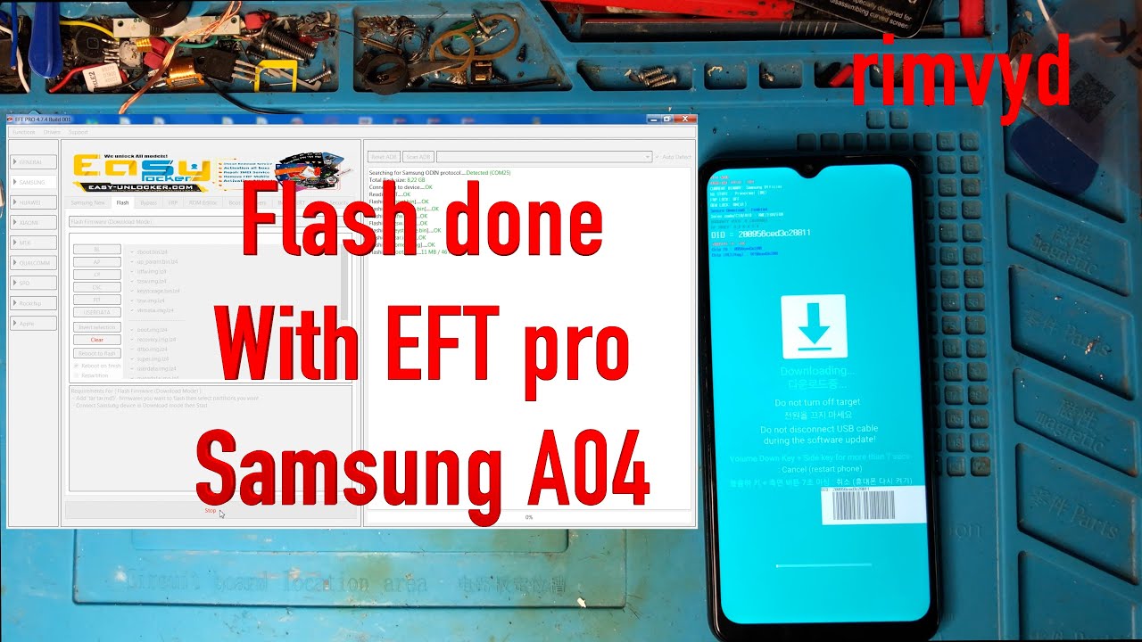 Samsung A047F how to Flash with EFT pro