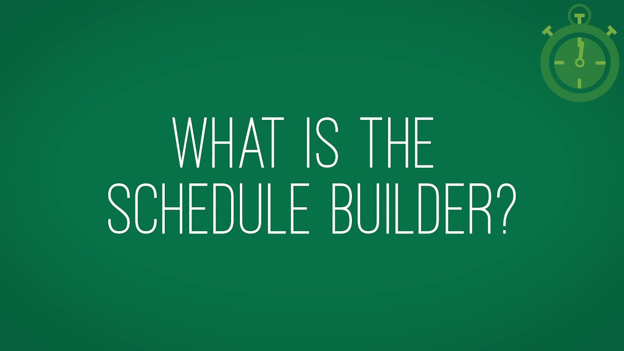Ivy Tech SBE Explains: What IS the schedule builder and how do I use it?