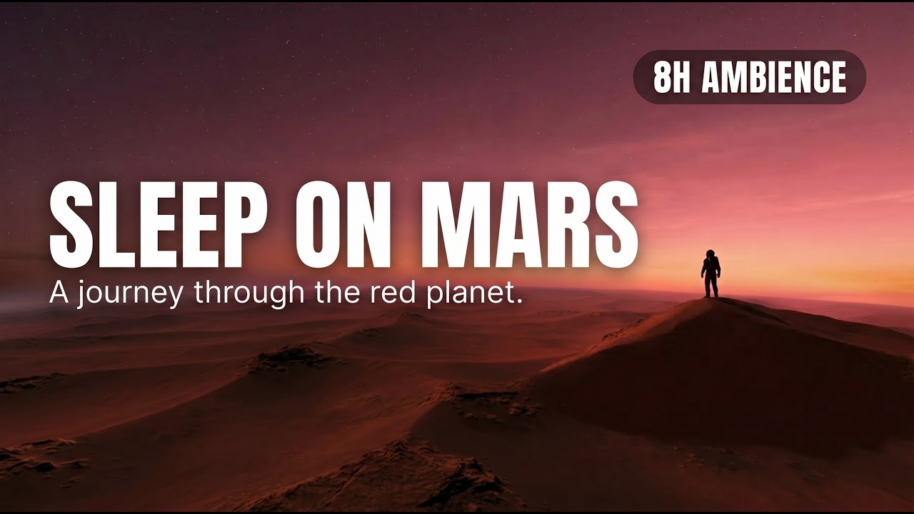 Cosmic Calm – Mars Before Sleep | 1 Hour Narration + 8 Hours Deep Sleep Ambience For Relaxation