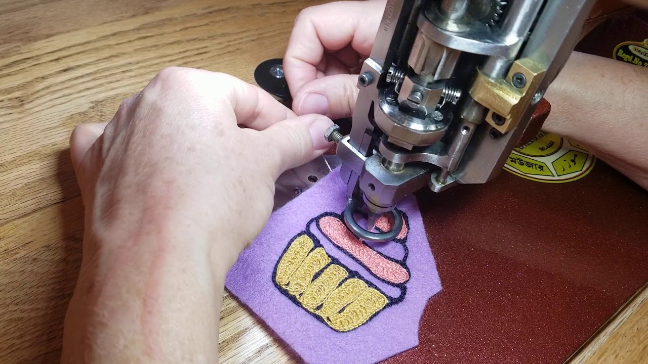 Cotton thread review - Mannan Mauzer International chain stitch embroidery