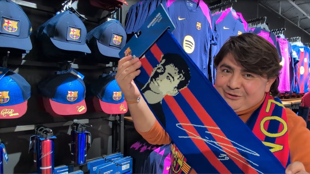 VISITE LA TIENDA OFICIAL DEL FC BARCELONA / NO CREERAS EL COSTO DE LA CAMISA DE MESSI, ES UNA LOCURA