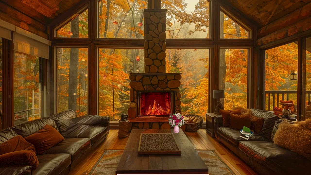 Fireplace Silence 🔥 Warm Fire Glow | Calm Night Ambience with Soft Piano