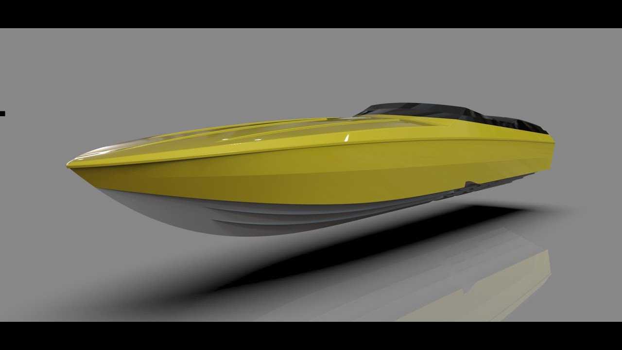 Cigarette rc boat 3d printed