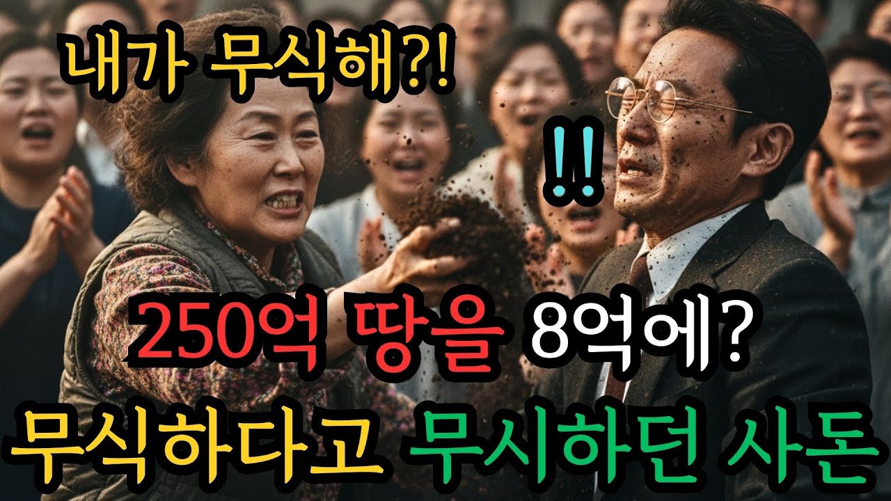 250억 땅을 8억에?무식하다고 무시하던 사돈#실화사연 #사이다 #참교육 #시어머니 #며느리 #사돈 #250억 #부동산 #인생역전