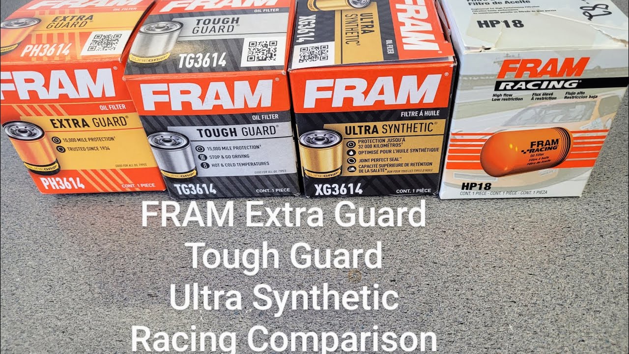 Fram oil filter Comparison