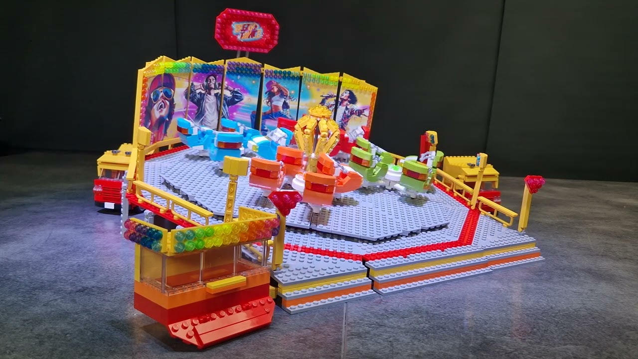 LetsGoRides Break Dance *** Manège / Attraction Foraine en Lego ***