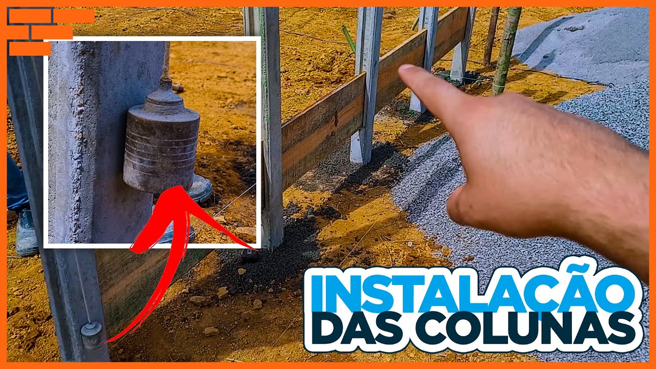 COMO INSTALAR COLUNAS|Casa Pré Moldada