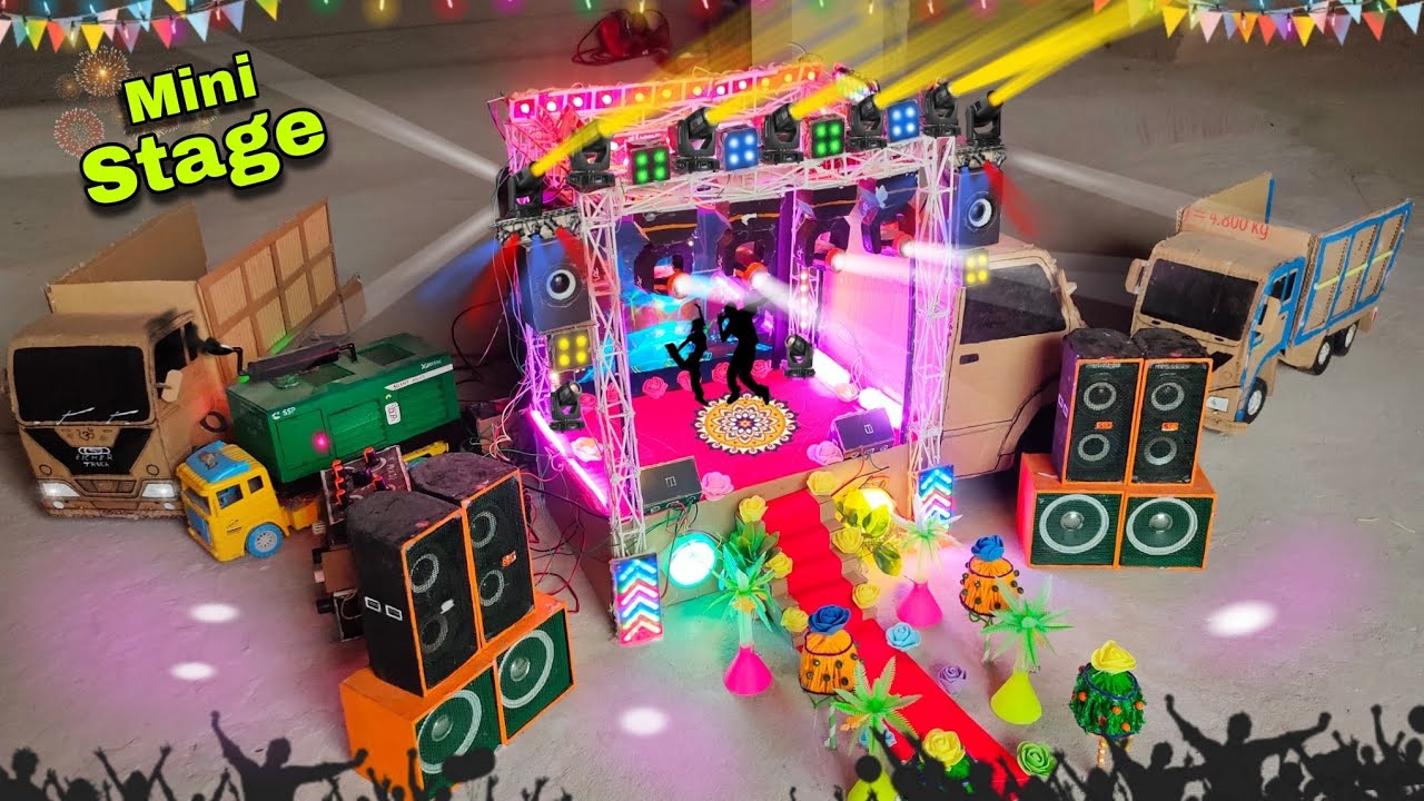 Mini Stage Making my New Home | Truck stage program mini stage kese banaye Dj truck or box light Sr