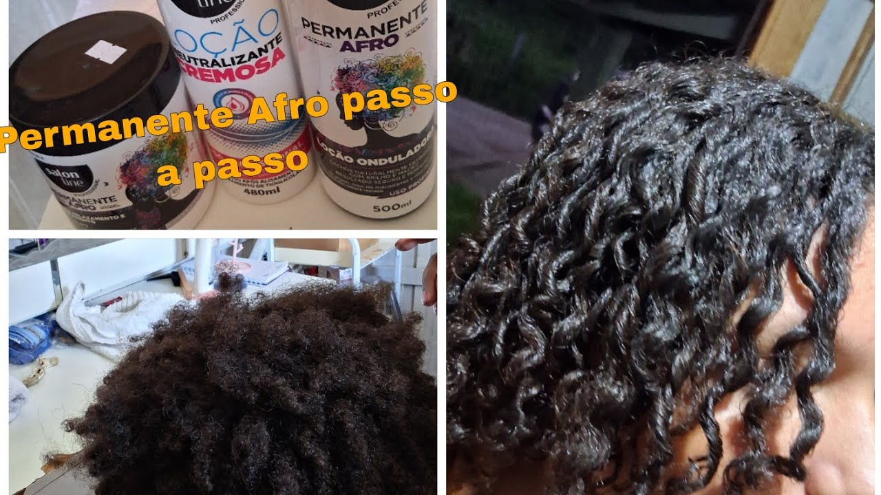 Permanente afro  passo a passo