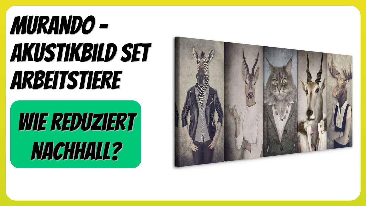 BEWERTUNG (2026): murando - Akustikbild Set Arbeitstiere. Infos