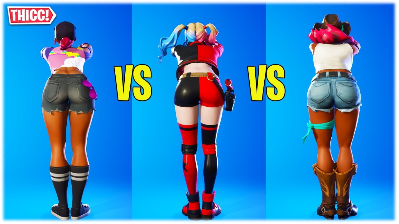 HOTPANTS DANCE CONTEST: BEACH BOMER vs REBIRTH HARLEY QUINN vs CALAMITY 🍑😍❤️