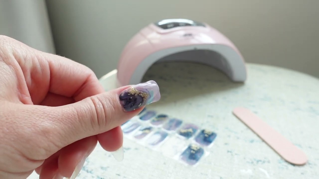 Semi cured gel stickers off Amazon