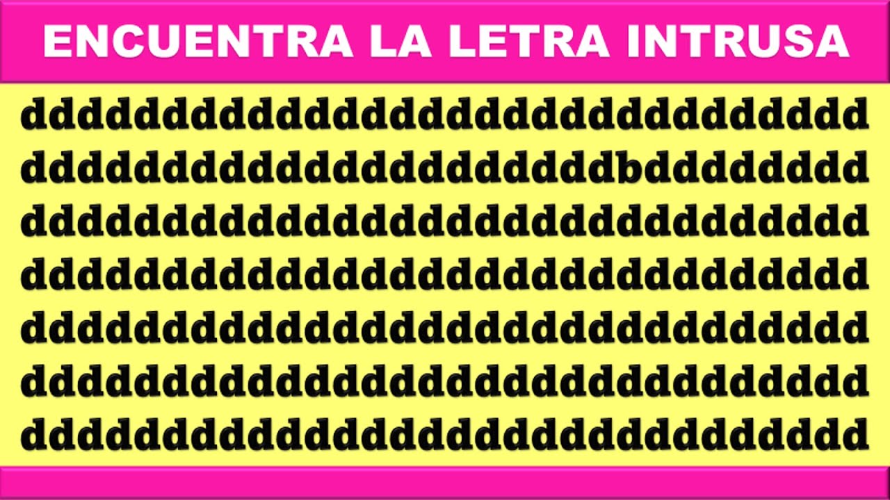 ¿QUE TAN BUENOS SON TUS OJOS? Encuentra el intruso 16. Ejercicios cognitivos de atención