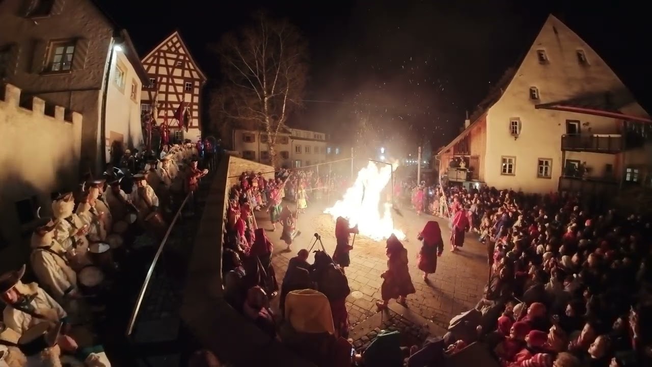 Hexenfeuer am Hexensontag in Bräunlingen