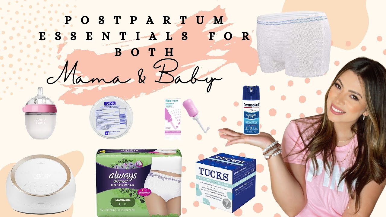 POSTPARTUM ESSENTIALS! WHAT YOU ACTUALLY NEED FOR BOTH YOU AND YOUR NEWBORN!