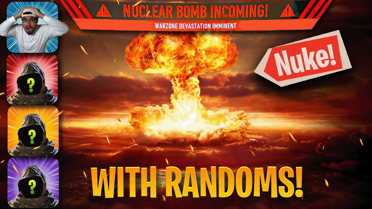 INSAINE NUKE WITH RANDOMS IN WARZONE😯