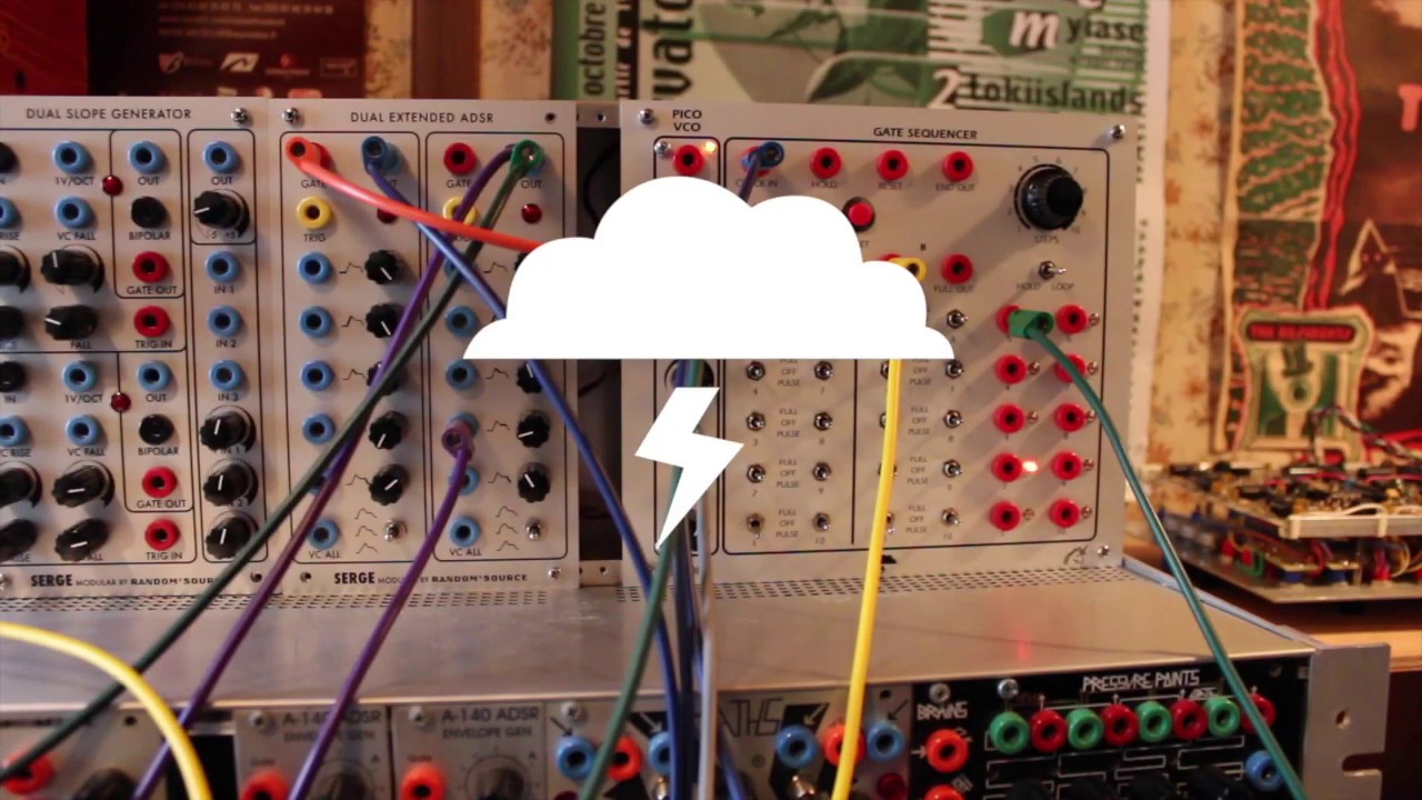 14.04.2019 Scrotum Lab - Serge panel with Pico VCO and Gate Sequencer