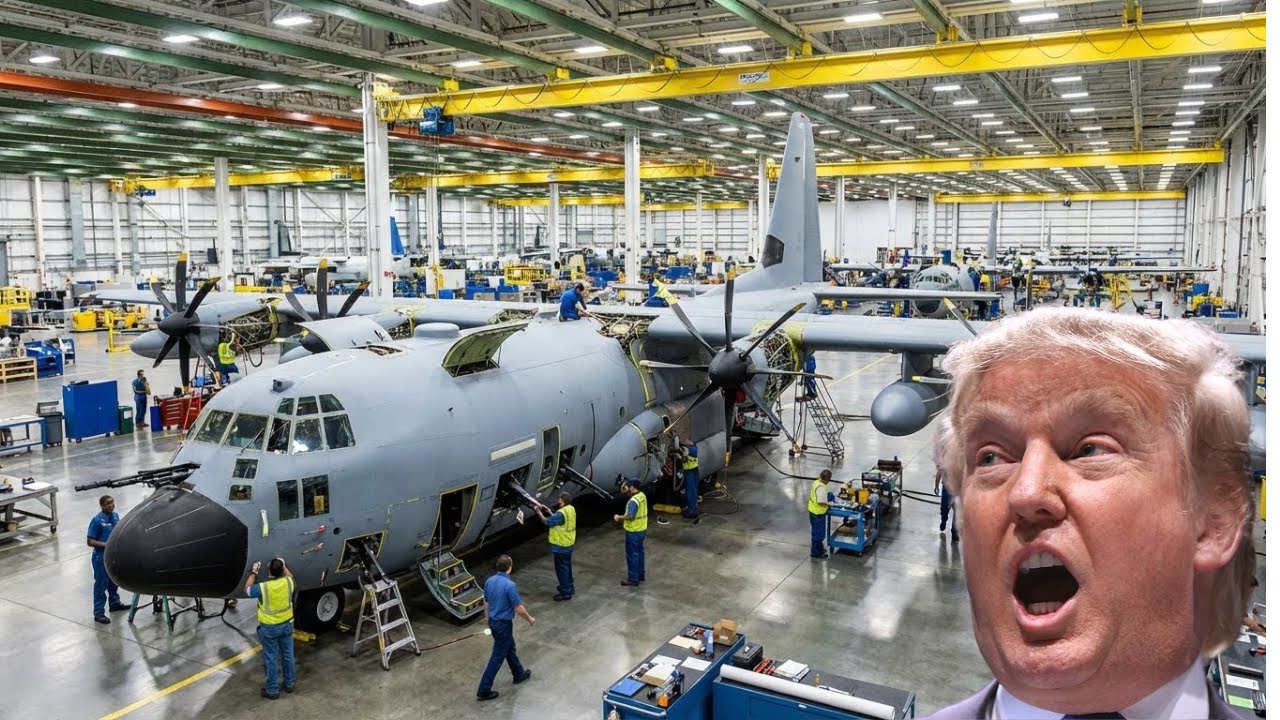 Inside the Secret C 130 Gunship Factory: Building the $190M AC 130 Flying Fortress (Full Process)
