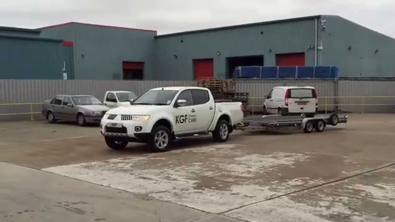 A superb quality large Brian James AutoTrailer with many upgrade features.  Model 190-1000. SOLD!