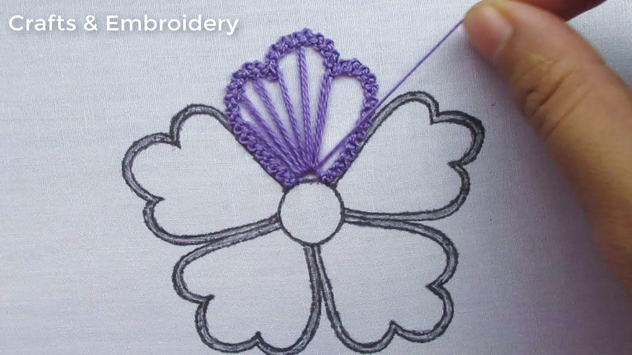 Super Unique Flower Embroidery | Hand Embroidery for Beginner | Elegant Flower Design