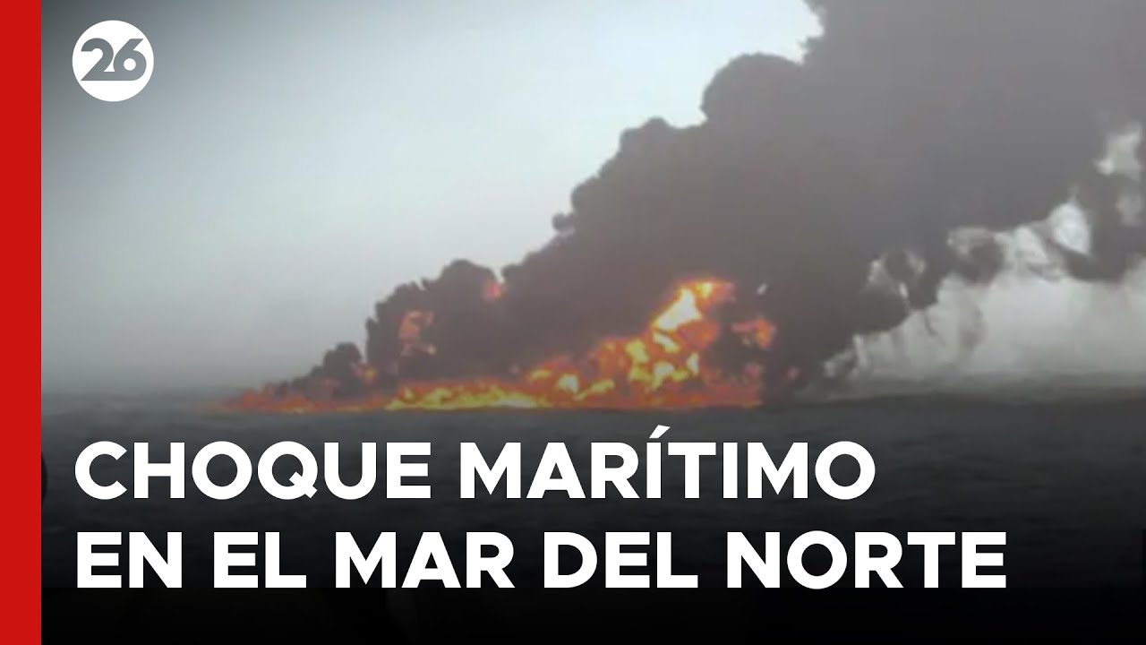 REINO UNIDO | Un petrolero y un buque de carga chocaron en el Mar del Norte