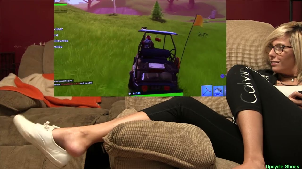 Fortnite with Bonnie:  Are you?!  ARghhhh, so mad in the Golf Cart