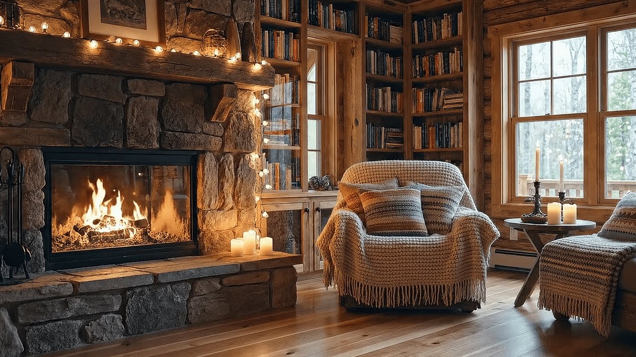 Fireplace Study Ambience – Deep Focus and Relaxing Music