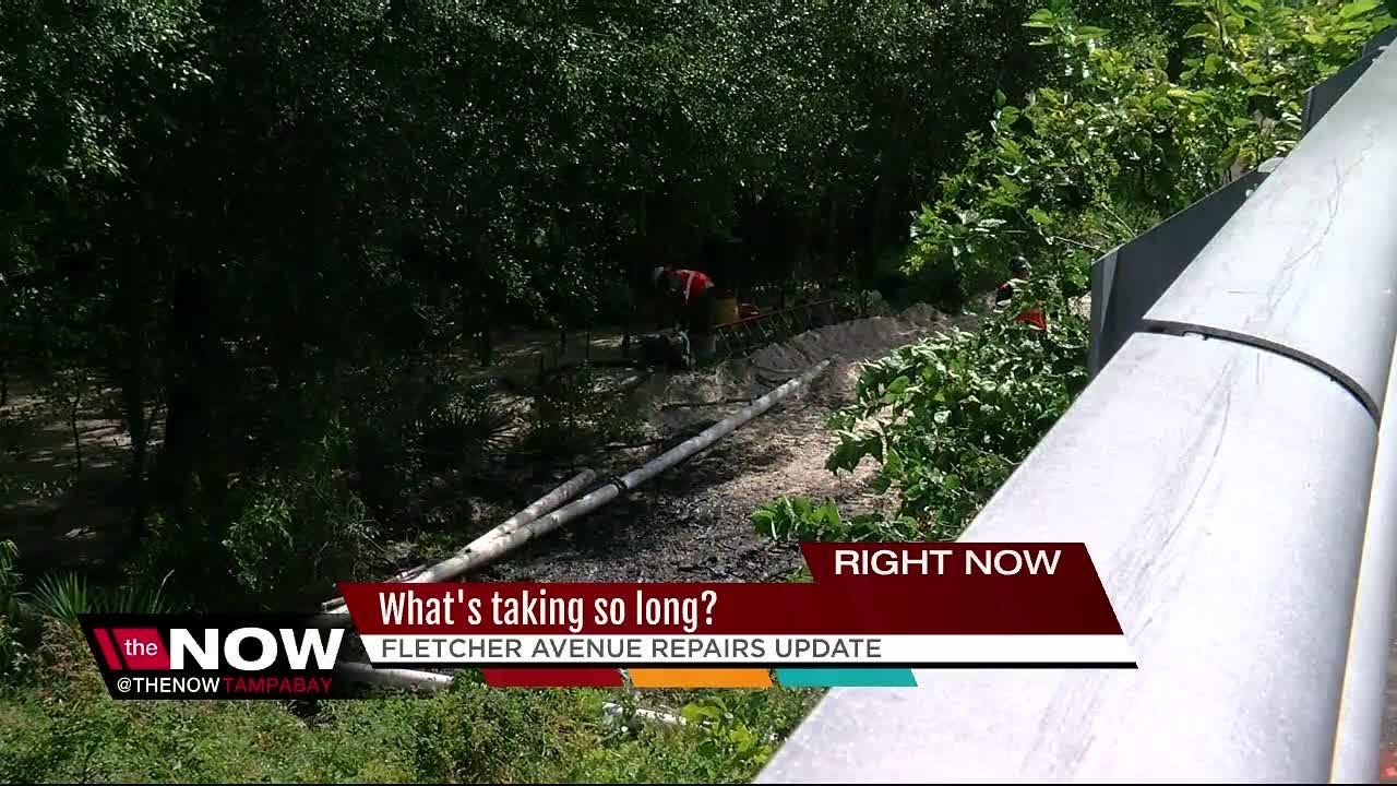 What's taking so long to repair Fletcher Ave.?