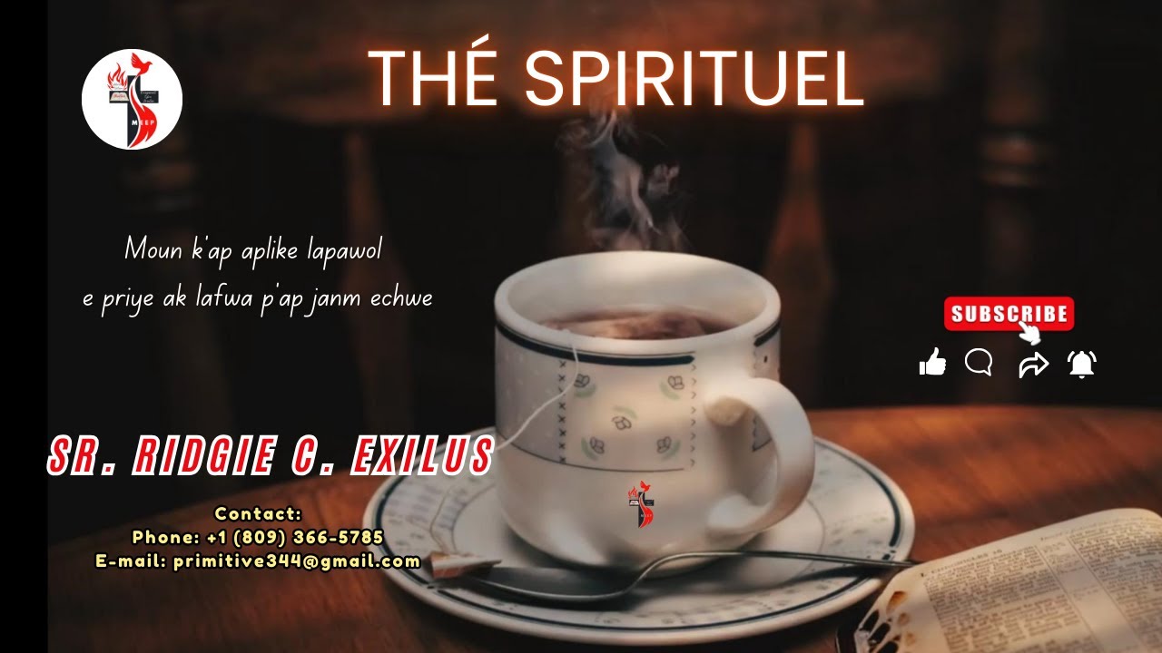 Rubrique - Le Thé Spirituel | Sr Ridgie Exilus | 27 Janvier 2026
