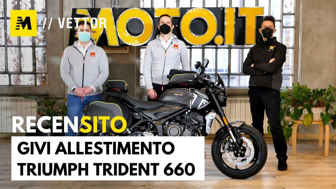 Givi. Allestimento completo per Triumph Trident 660 e moto naked sportive