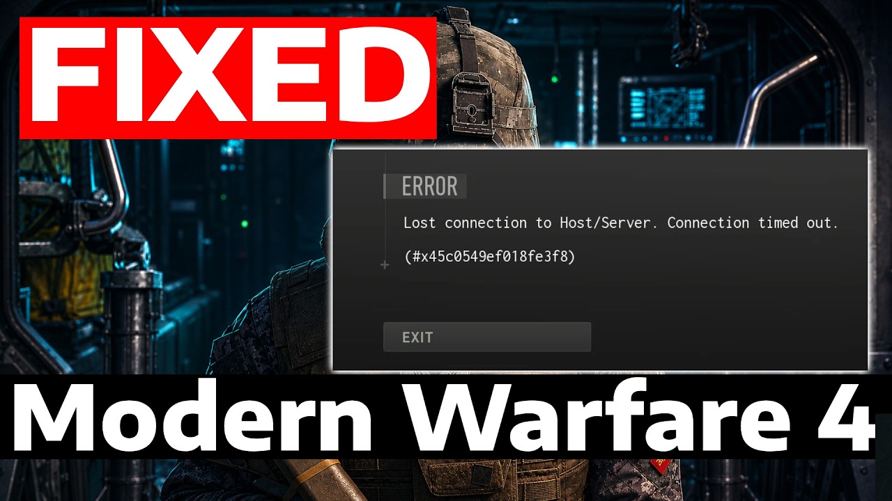 How To Fix Modern Warfare 4 Lost Connection To Host Error