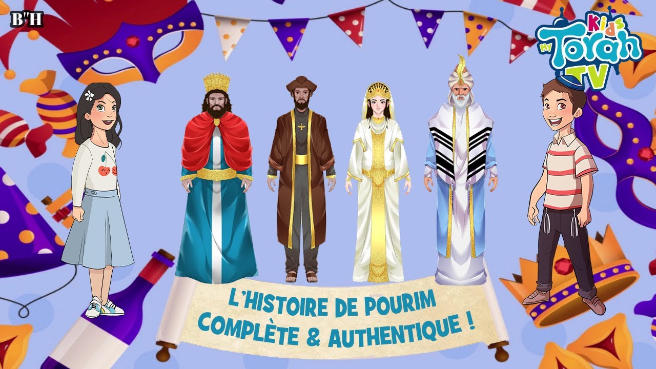 🔴 Pourim – L’Histoire Complète 🎭 Avec Midrachim et 52 Acteurs ! | My Torah Kids TV