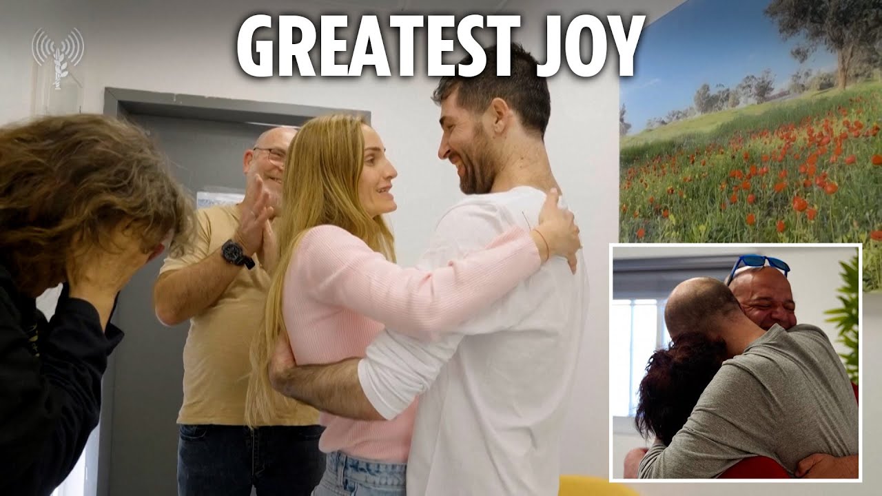 Israeli hostage reunites with wife and finds out baby daughter's name