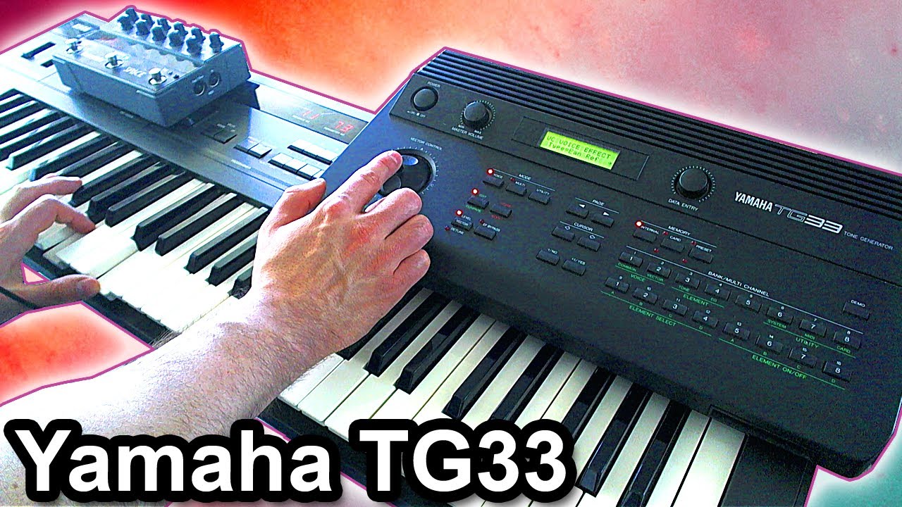 YAMAHA TG33 - Experimental ambient soundscape / sonic exploration 【Vector synthesis demo】