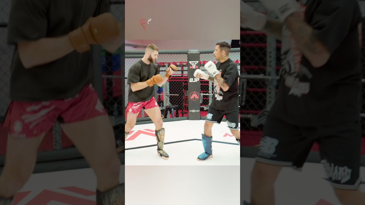 Light sparring between Carlos & Jiri. Jiri moving crazy 🤣 