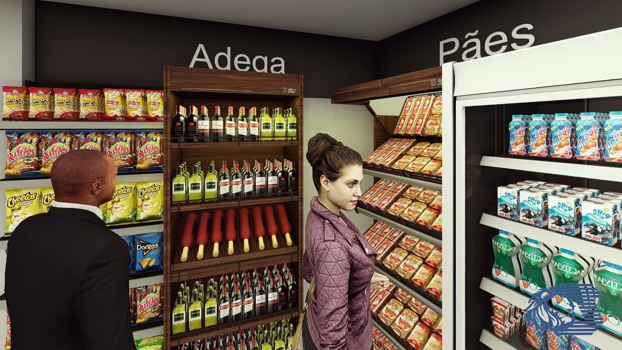 Projeto Supermercado 65m² - Estratégia de layout