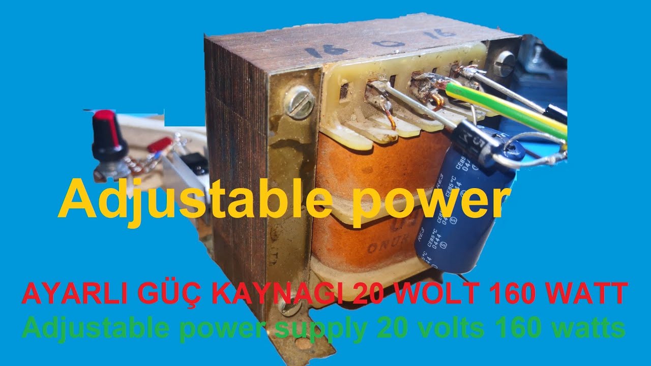 РЕГУЛИРУЕМЫЙ ВЫСОКОТОЧНЫЙ РЕГУЛИРУЕМЫЙ ИСТОЧНИК ПИТАНИЯ 160 WAT 0 - 20 VOLT