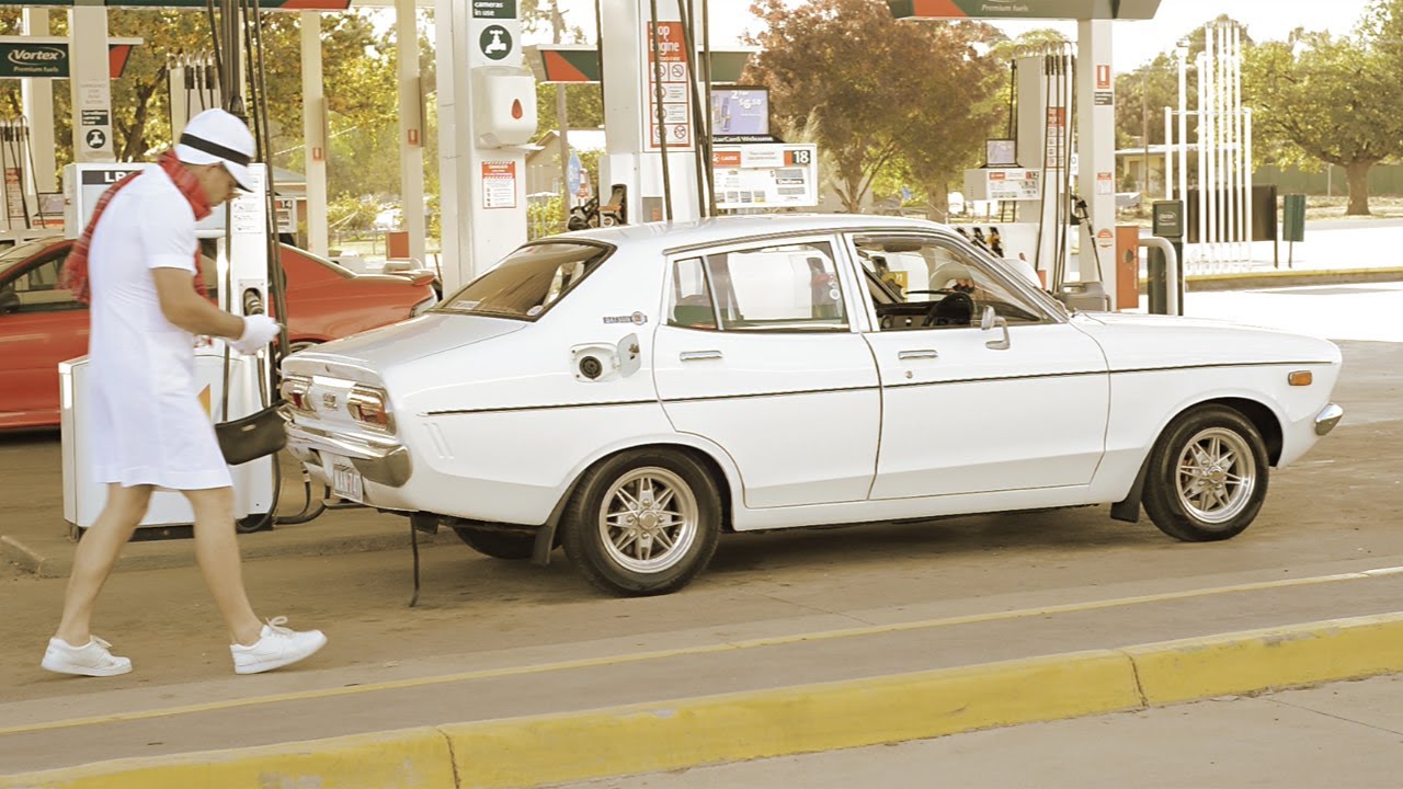 Dorothy loves lawn bowls - Datsun 120Y sleeper