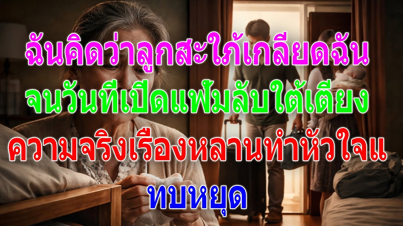 แฟ้มลับใต้เตียงเผยความจริงเรื่องหลาน ทำใจฉันแทบหยุด