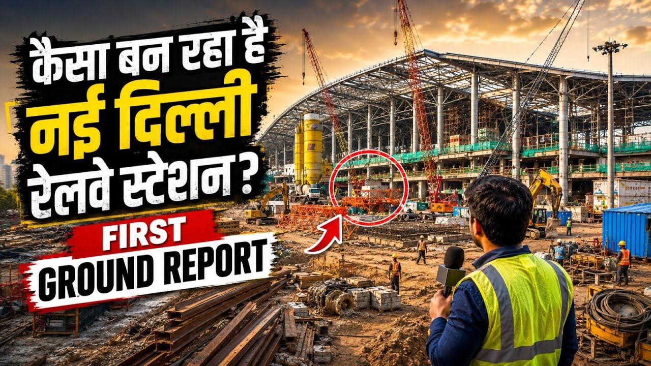 How is New Delhi Railway Station being transformed? नई दिल्ली रेलवे स्टेशन पर काम.. #railway #infra
