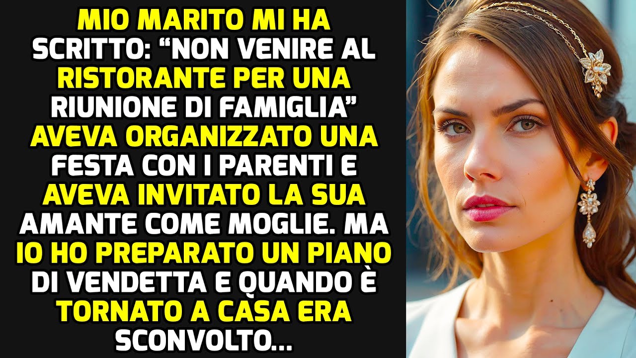 Mio Marito Mi Ha Scritto: “Non Venire Al Ristorante Per Una Riunione Di Famiglia”. STORIE DI VITA