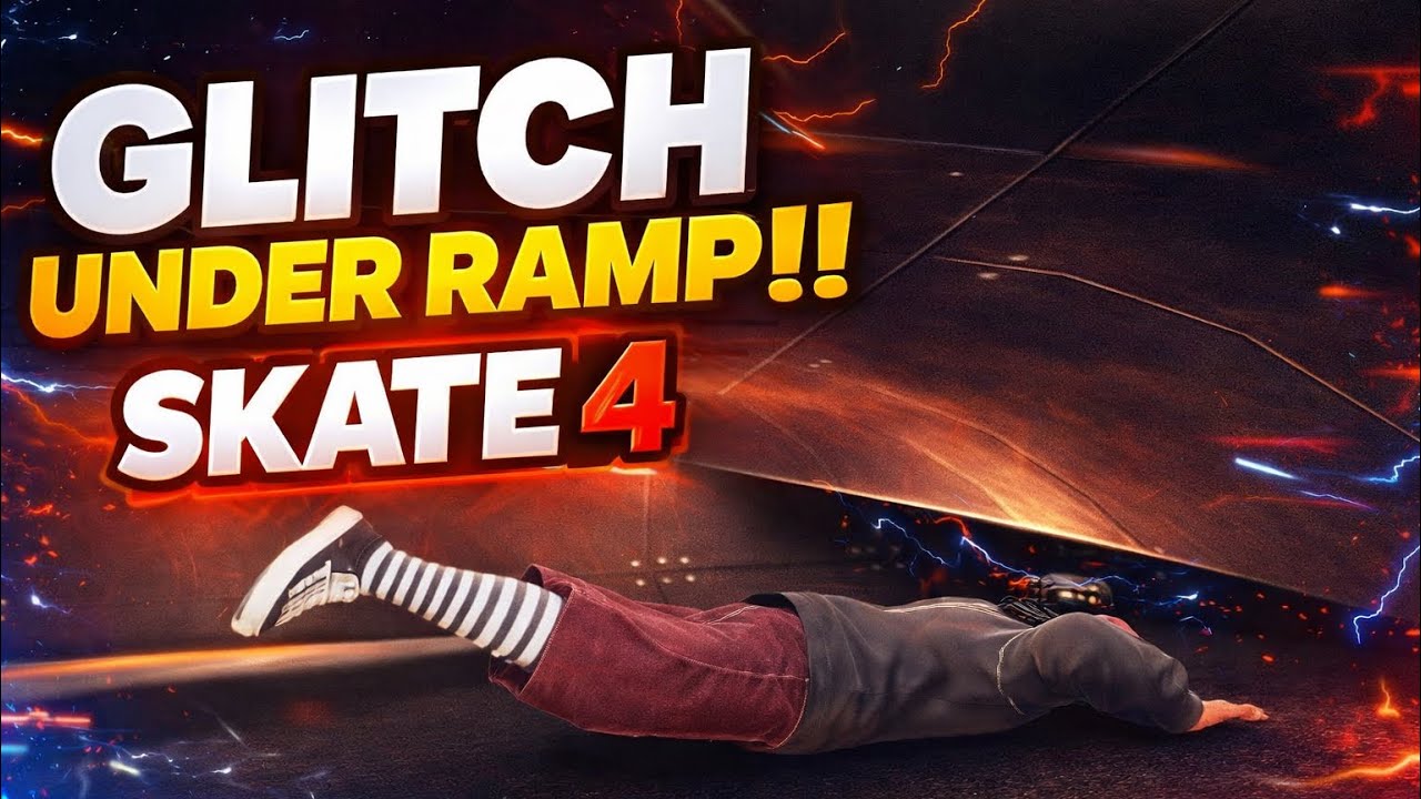 GLITCH UNDER THE RAMP 😵‍💫¡! HOW ? WHAT DO YOU THINK 💭 SKATE 4 